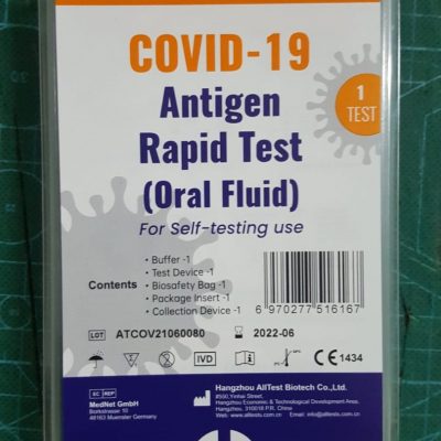 AllTest Covid-19 Antigen Saliva RTK Test Kit Materials